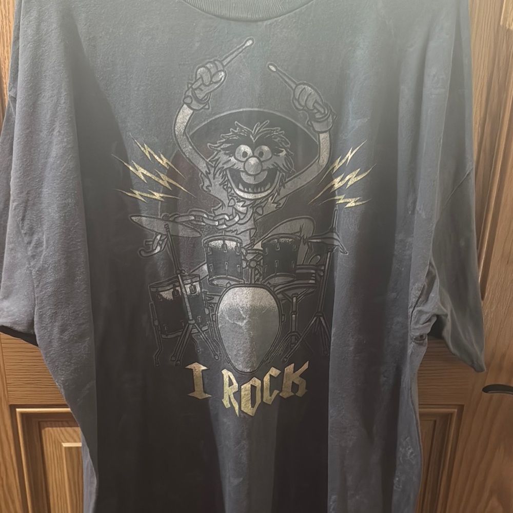 I Rock Graphic ANIMAL T-Shirt - Black